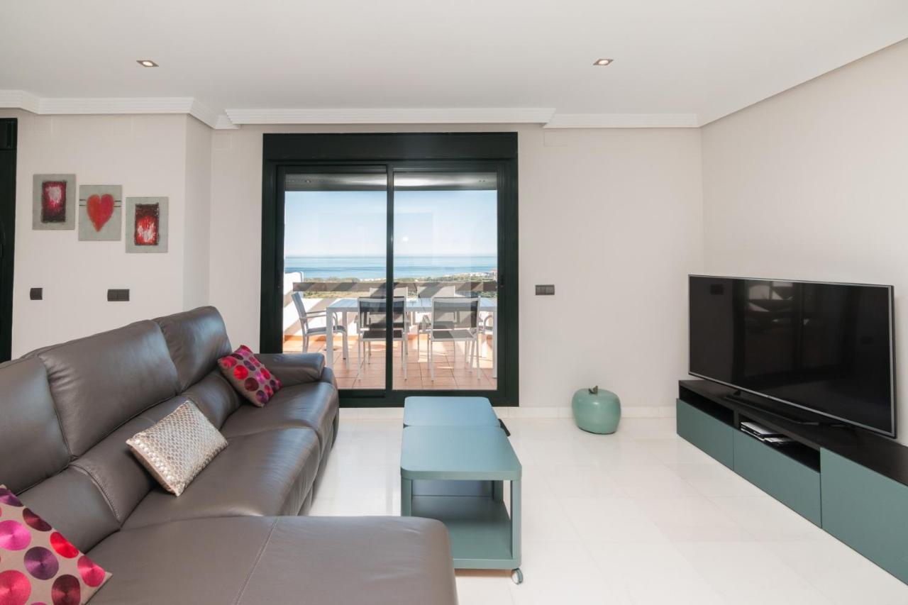 2186-Luxury Sea View Penthouse In Casares Costa Apartment Exterior photo